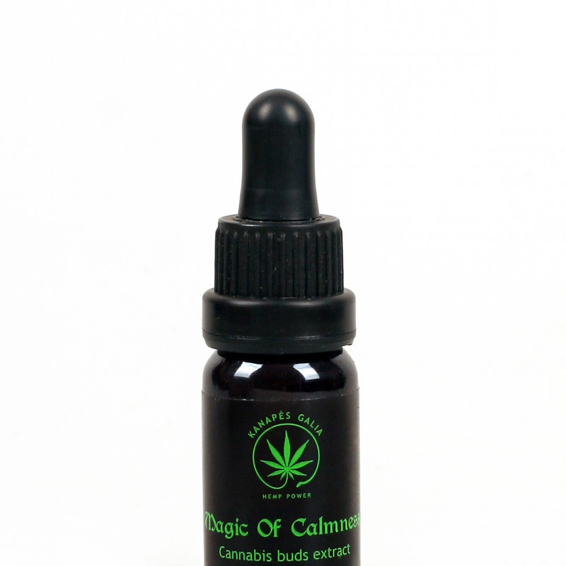 Ramybės magija: kanapių žiedų ekstraktas (aliejus) 10 ml