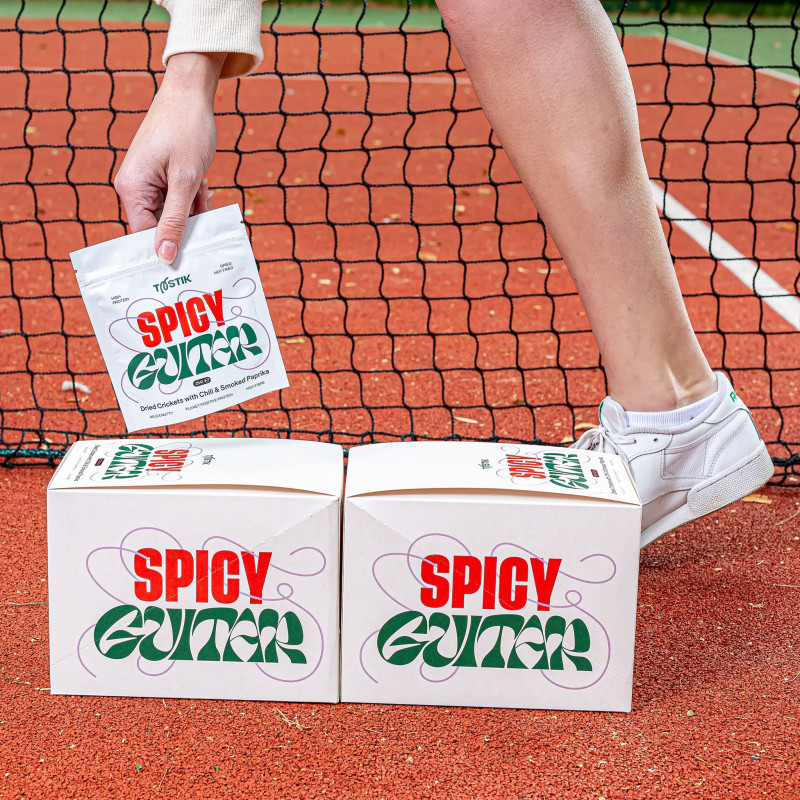 Džiovinti svirpliai (čili pipirais ir rūkyta paprika)