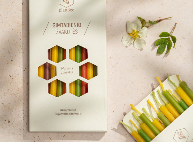 Gimtadienio žvakutės (Spalvotos)