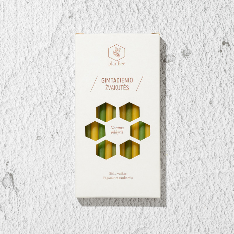 Gimtadienio žvakutės (Dryžuotos)