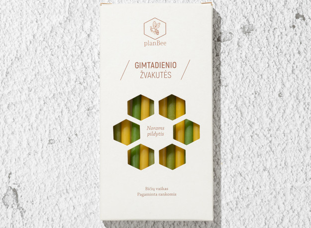 Gimtadienio žvakutės (Dryžuotos)