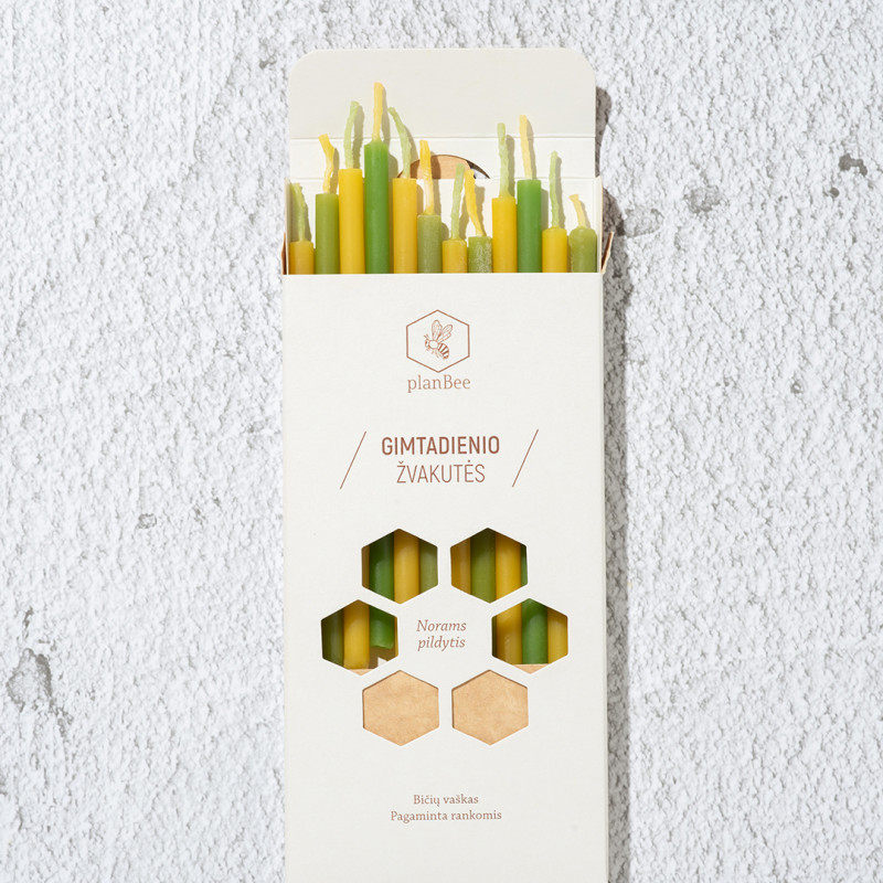 Gimtadienio žvakutės (Dryžuotos)