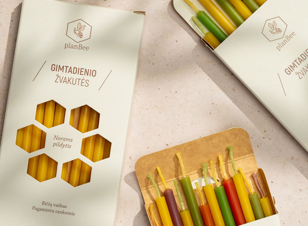 Gimtadienio žvakutės (Dryžuotos)