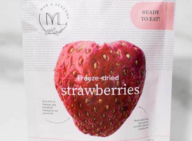 Liofilizuotos braškės