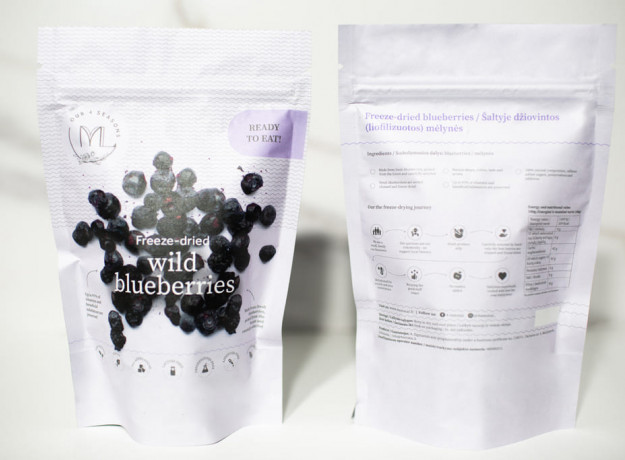 Liofilizuotos miško mėlynės