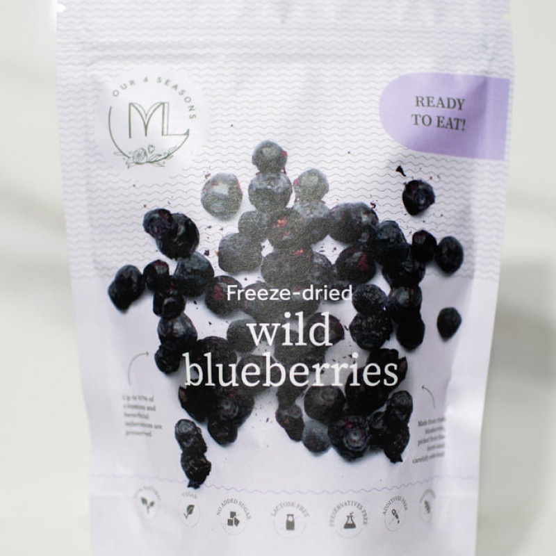 Liofilizuotos miško mėlynės