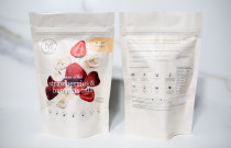 Liofilizuotos braškės su bananais