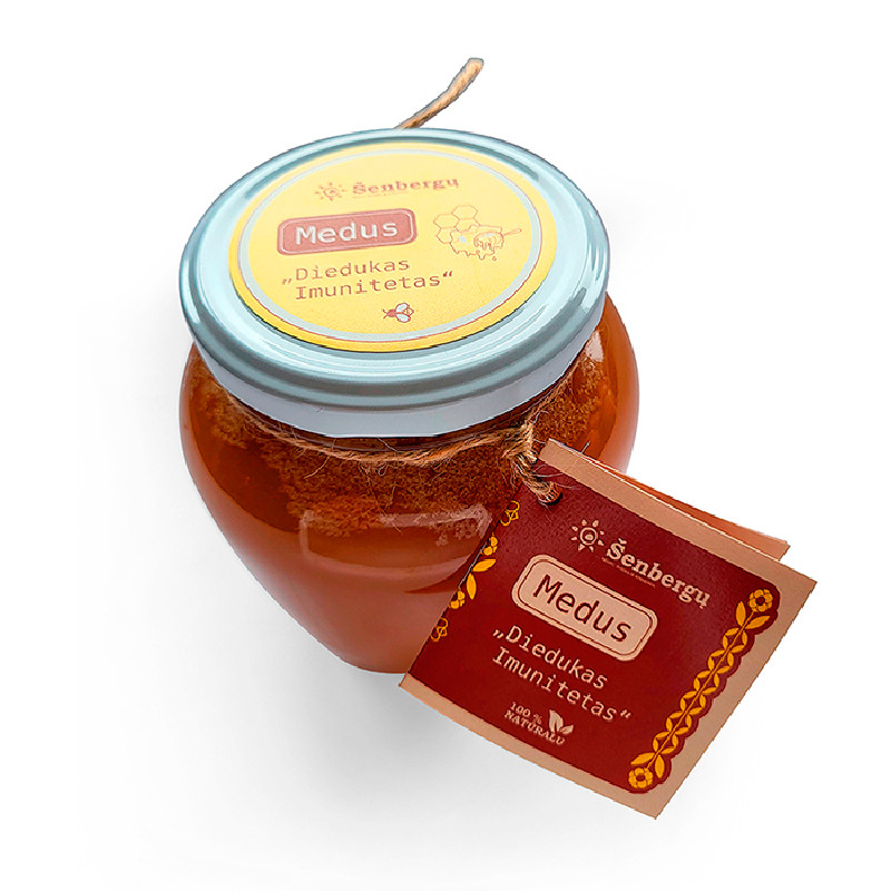 Lietuviškas medus „Diedukas Imunitetas” 1 kg