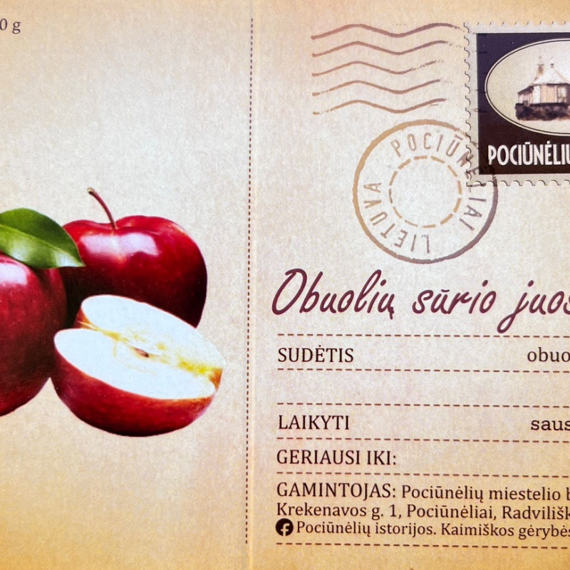 Obuolių sūrio juostelės 100 g