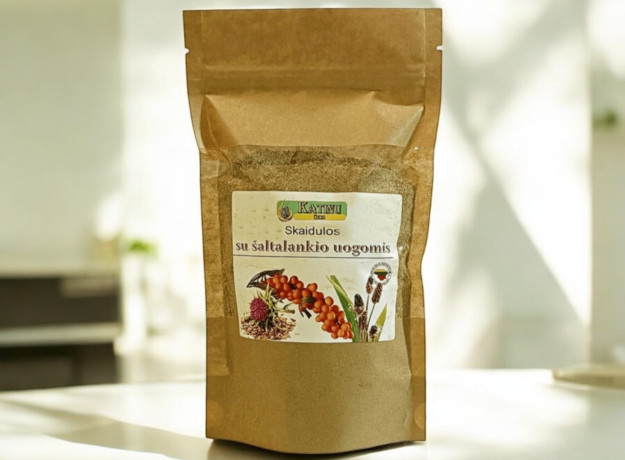 Skaidulinių medžiagų mišinys su šaltalankių uogomis  500g