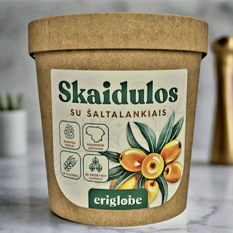 Skaidulos su šaltalankių uogomis 250 g