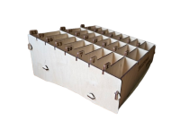 Medinė telefonų dėžutė (24 skyrelių) su individualiu graviravimu