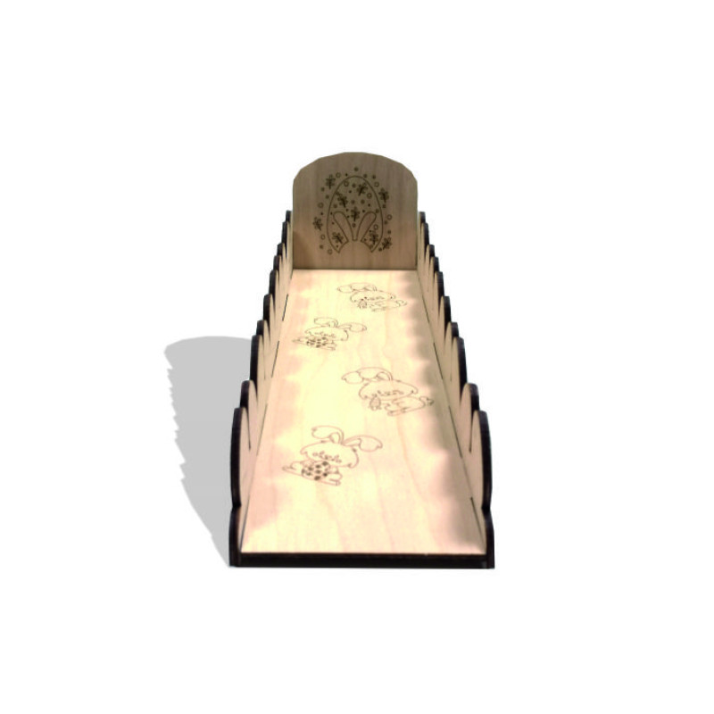 Medinis margučių ridenimo lovelis