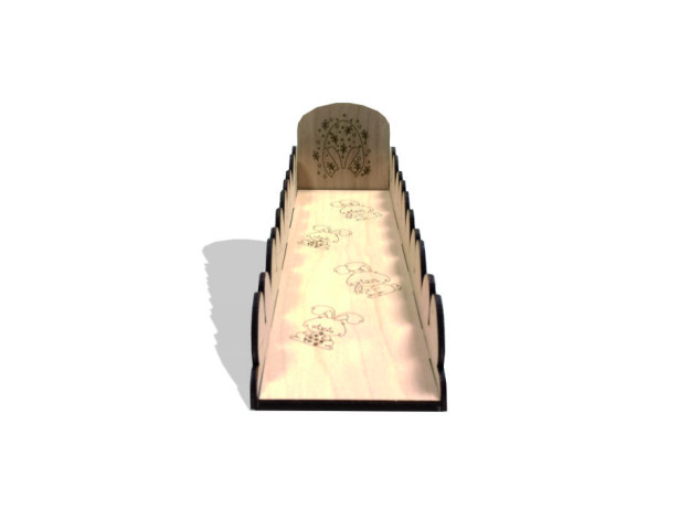 Medinis margučių ridenimo lovelis