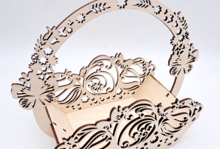 Velykinių margučių krepšelis