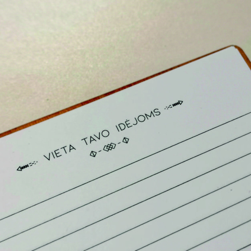 Medinė knygutė "Virtuvės užrašai"