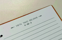 Medinė knygutė "Virtuvės užrašai"