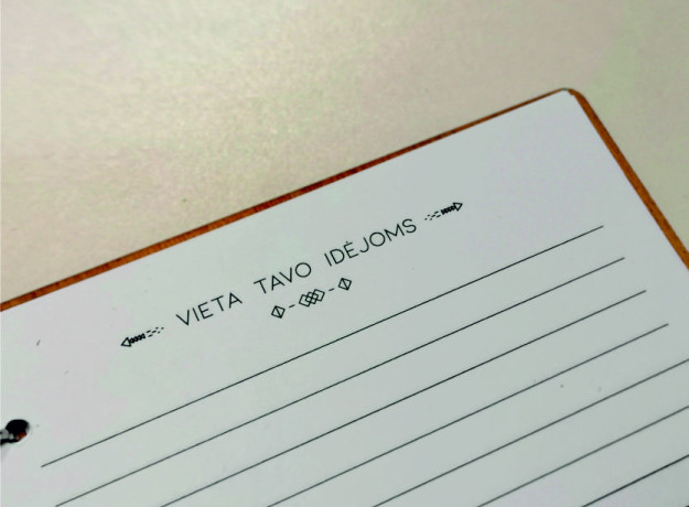 Medinė knygutė "Virtuvės užrašai"