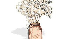 Medinė puokštė mamai