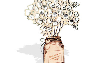 Medinė puokštė mamai