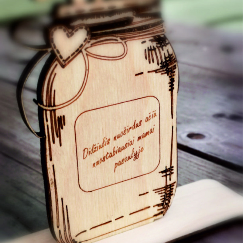 Medinė puokštė mamai