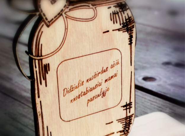 Medinė puokštė mamai