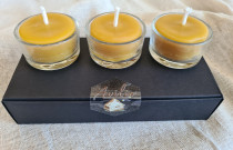 Arbatinė žvakutė stikliniame indelyje