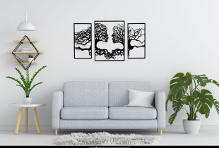 Medinė sienos dekoracija...