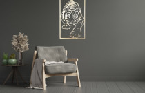 Medinė sienos dekoracija „Tigras“