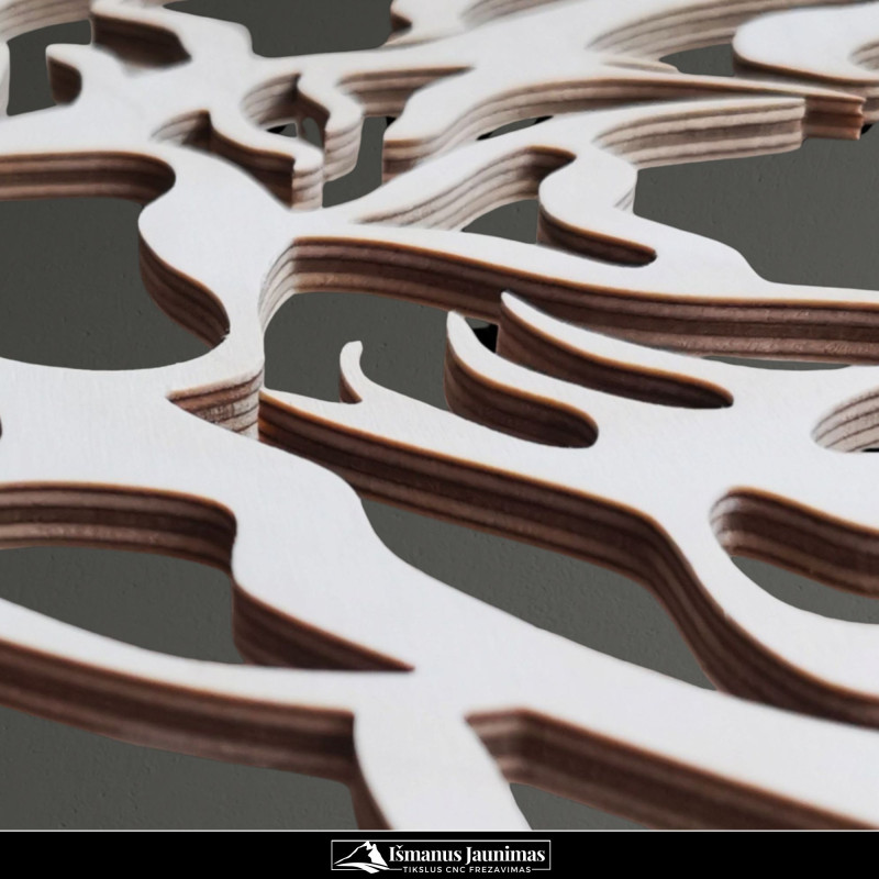 Medinė sienos dekoracija „Tigras“