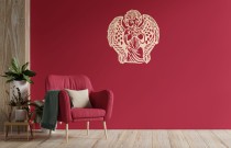 Medinė sienos dekoracija „Angelas Sargas“