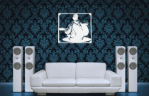 Medinė sienos dekoracija „Muzika“