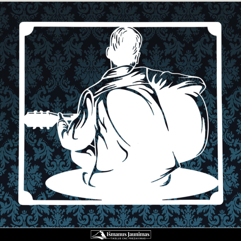 Medinė sienos dekoracija „Muzika“