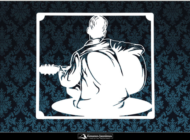 Medinė sienos dekoracija „Muzika“