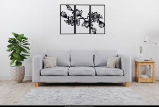 Medinė sienos dekoracija...