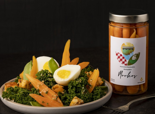 Ekologiškos marinuotos morkos 500 ml
