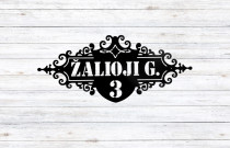 AKP adreso lentelė: 100 cm x 44 cm