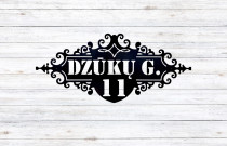 AKP adreso lentelė: 100 cm x 44 cm