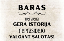 Stalo dekoracija: lentelė „Baro stalui“