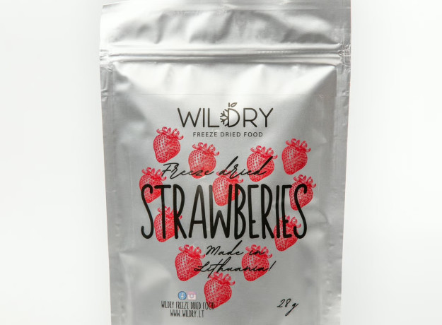 Liofilizuotos braškės