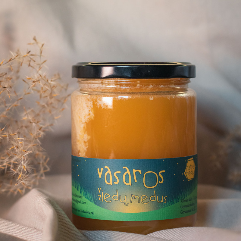 Vasaros žiedų medus 700 g