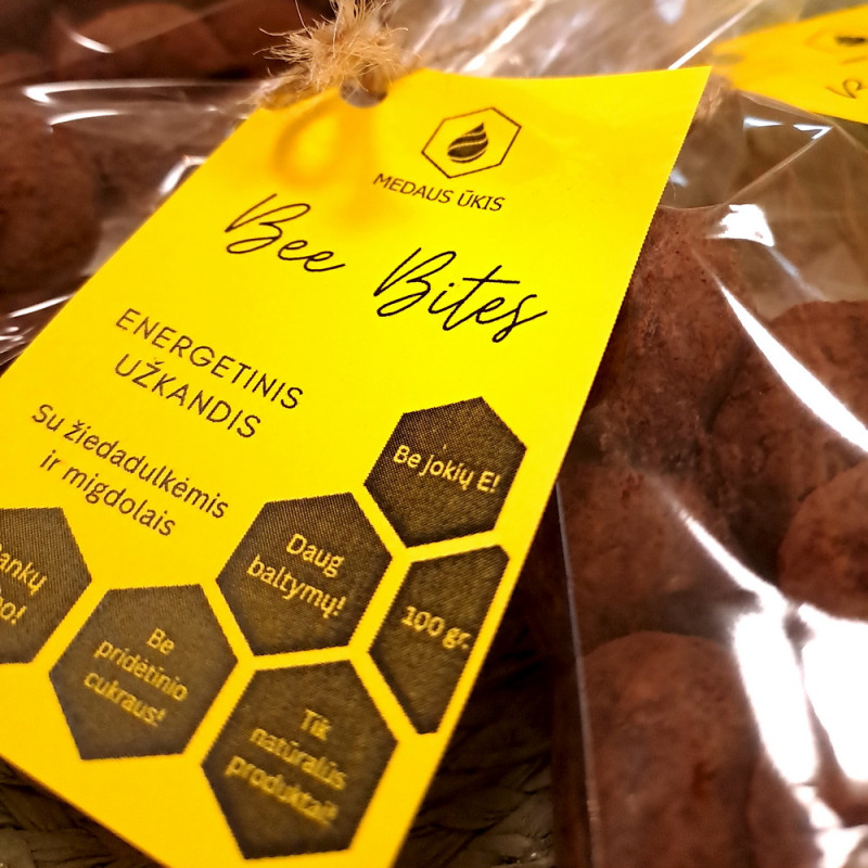 „Bee bites“ energetinis užkandis