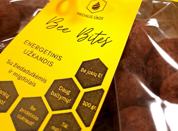 „Bee bites“ energetinis užkandis