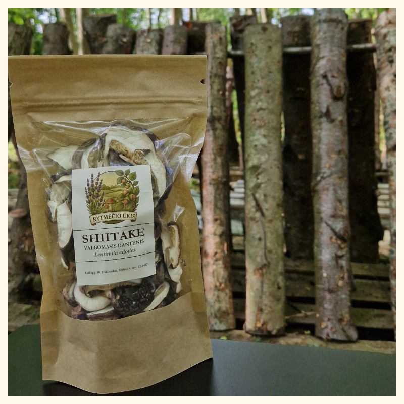 Džiovinti Shiitake grybai 80 g