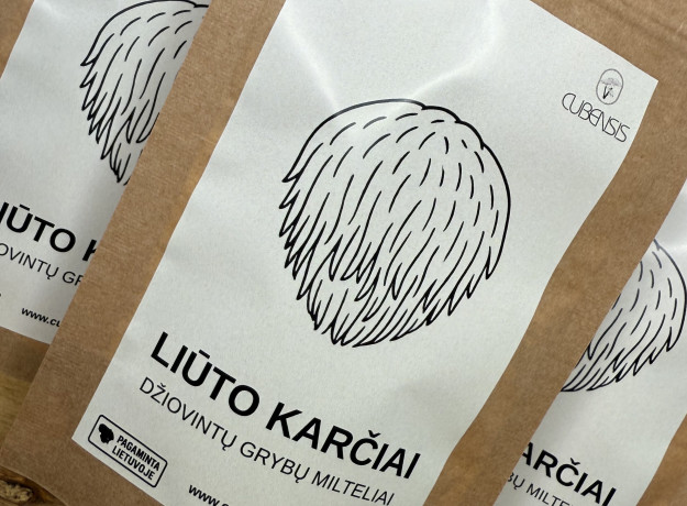 Džiovintų Lion’s Mane grybų milteliai