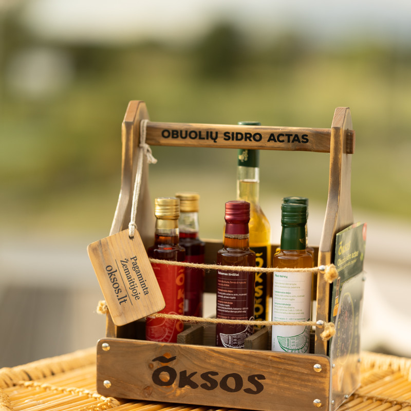 Natūralus obuolių sidro actas „Oksos“, 500 ml