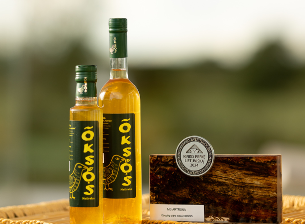 Natūralus obuolių sidro actas „Oksos“, 500 ml