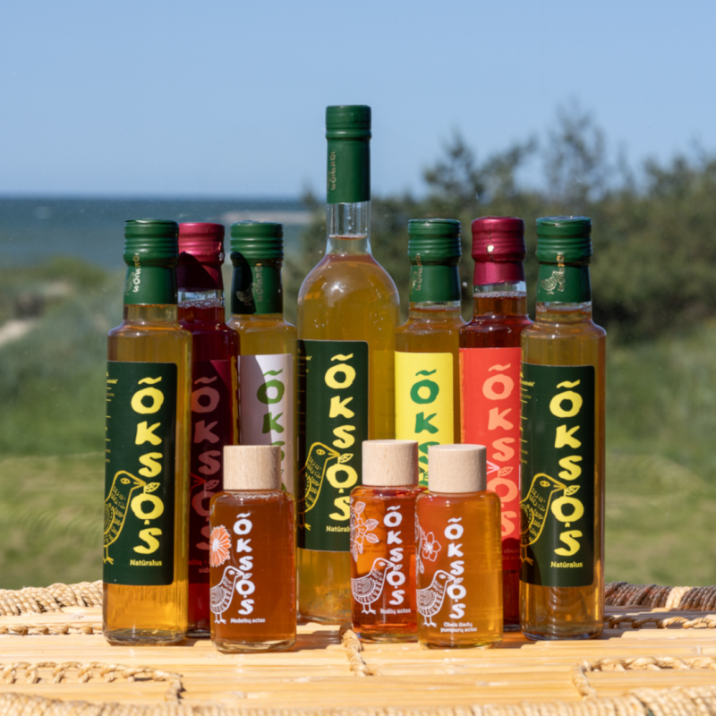 Natūralus obuolių sidro actas „Oksos“, 500 ml