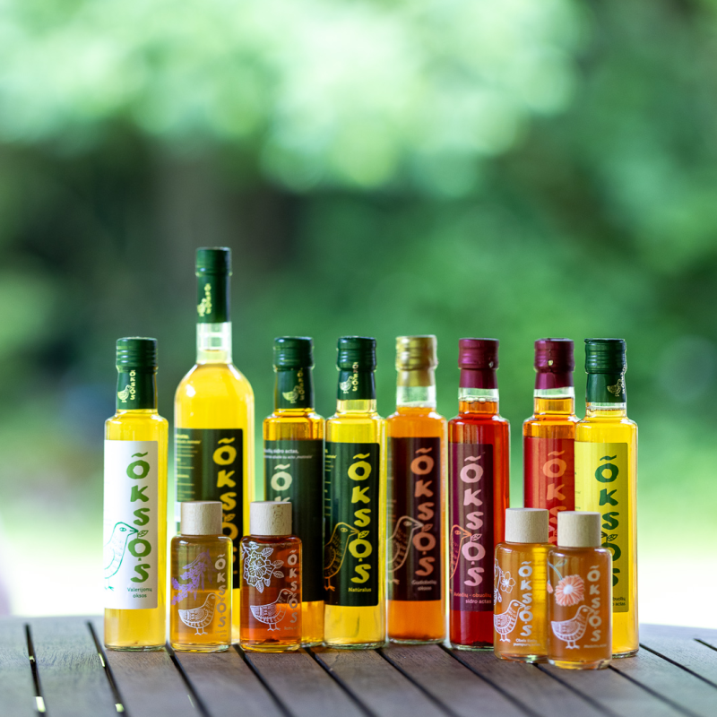 Žemuogių-obuolių sidro actas „Oksos“ 250 ml