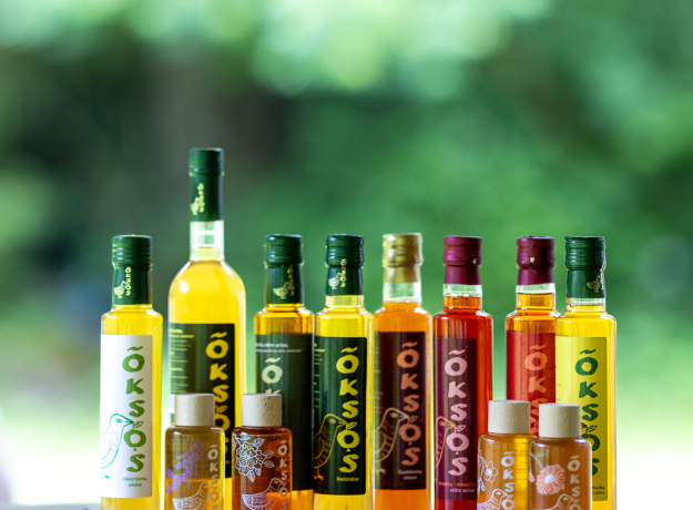 Žemuogių-obuolių sidro actas „Oksos“ 250 ml